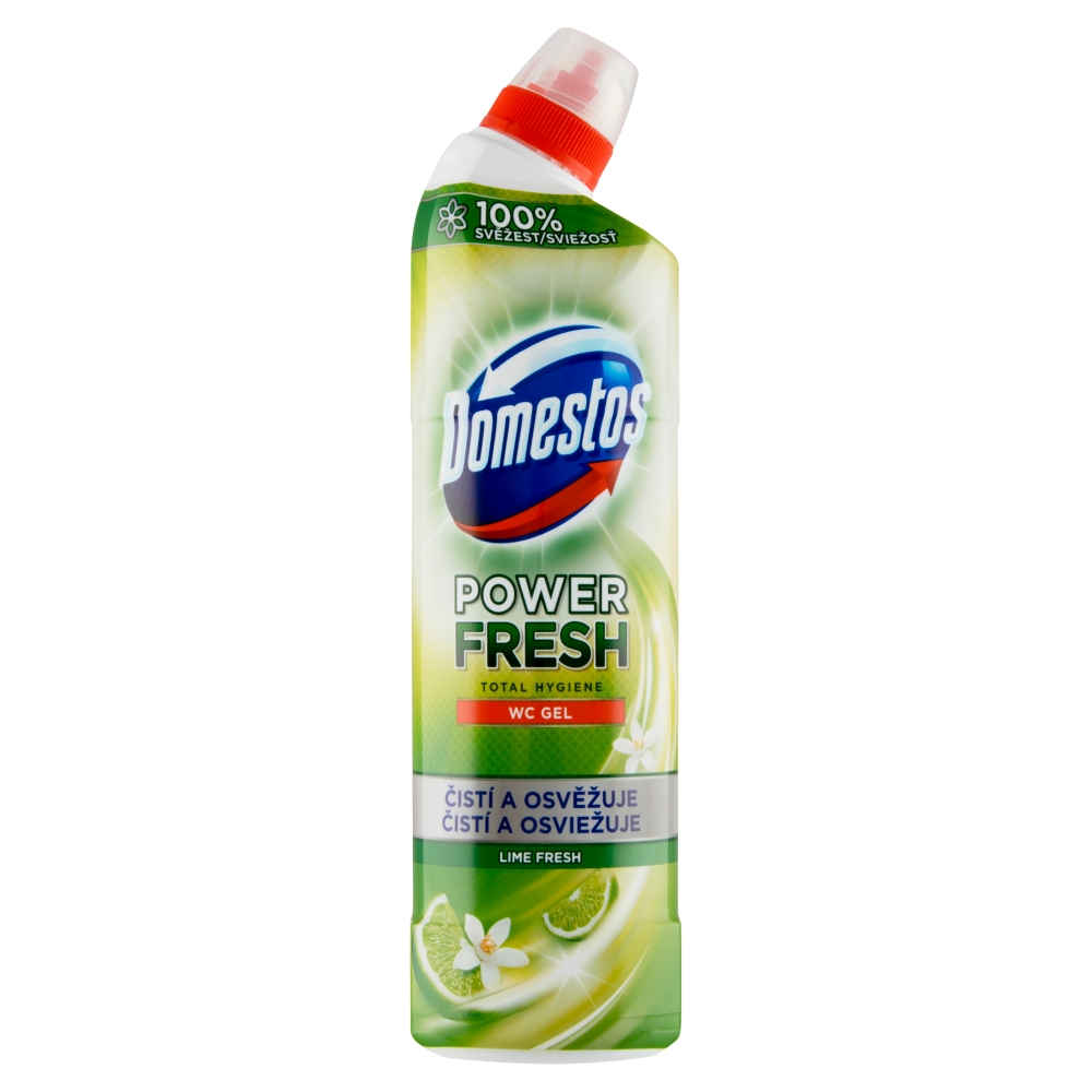 Domestos Power Fresh Total Hygiene dezinfekčné WC gél Floral Fresh 700 ml