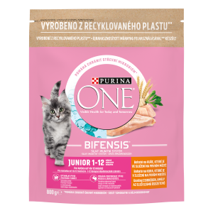 Purina ONE granule 800g junior kur obil