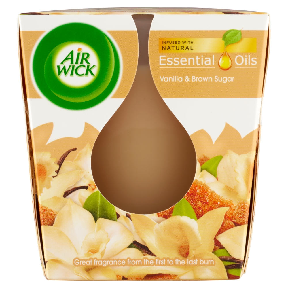 AirWick sviečka 105g Vanilka a karamel