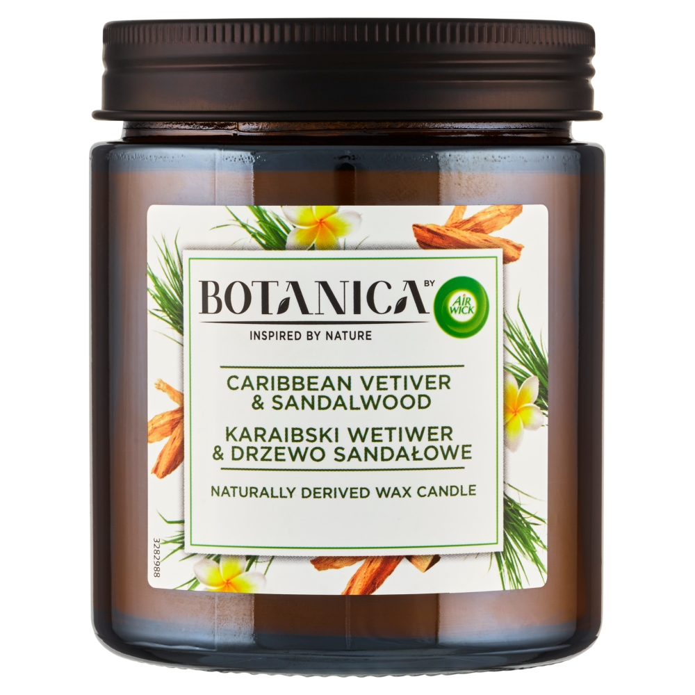 Botanica sviečka 205g car vetiver&santal
