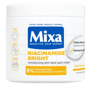 Mixa Body telový krém 400ml Niacinamide