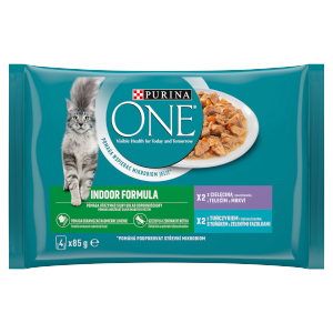 Purina ONE vrecko (4x85g/sac) indoor form