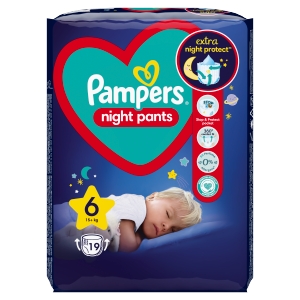 Pampers nohavičkové plienky nočná veľ. 19ks