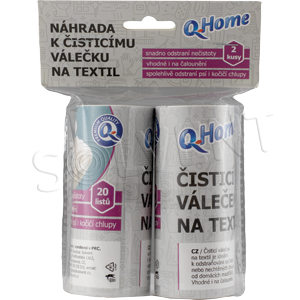 Q Home náhr valček na textil (2ks/fol)