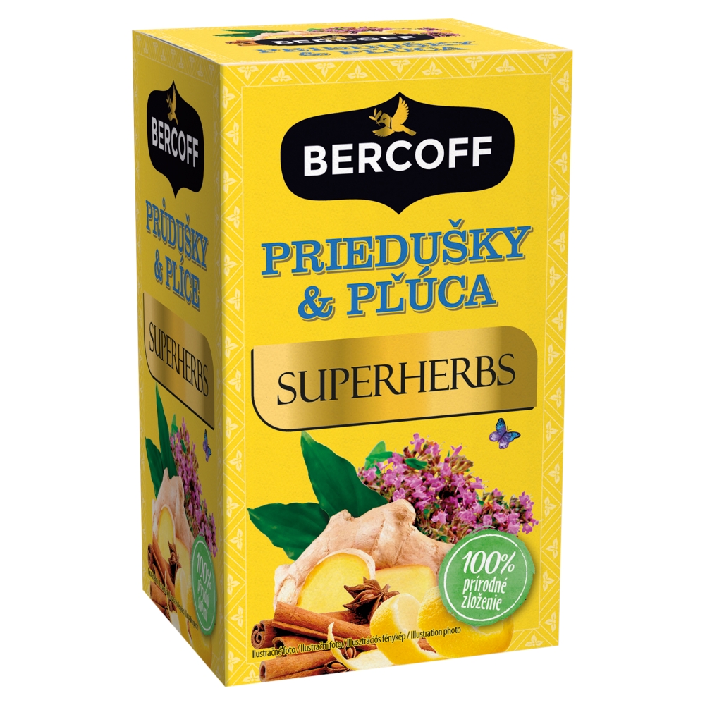 Bercoff čaj (15x2g/kra) Priedušky a pľúca