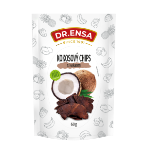 BIO Kokosové chips s kakaom 60g