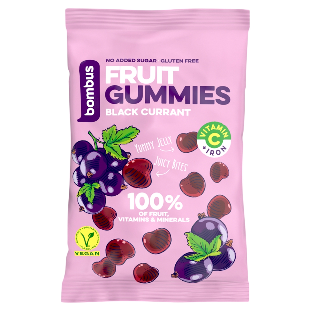 BOMBUS FRUIT GUMMIES 35g BLACK CURRANT