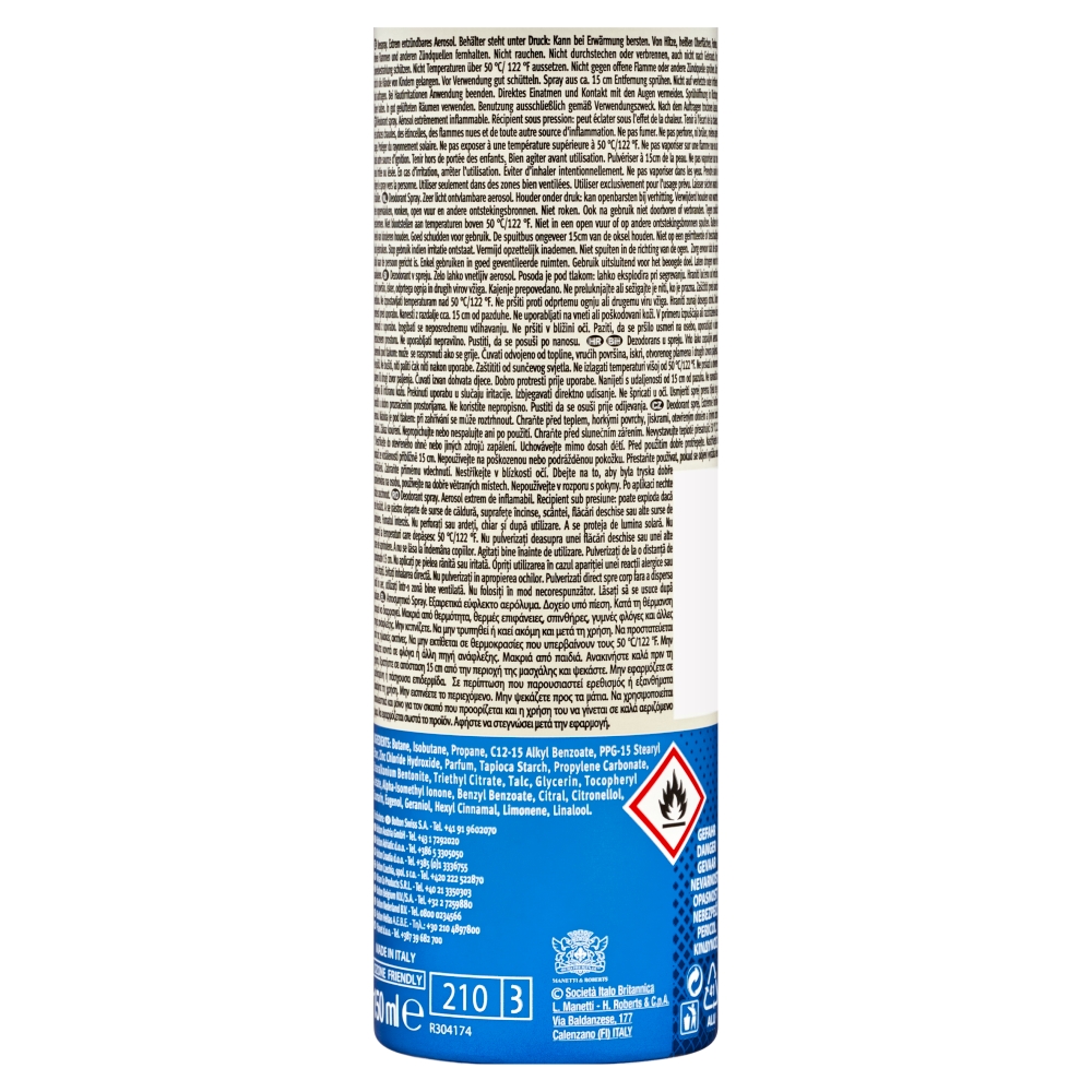 BOROTALCO MEN deo spray 150ml Pure