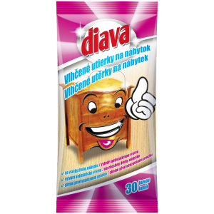Diava vlhčené utierky (30ks/sac) nábytok