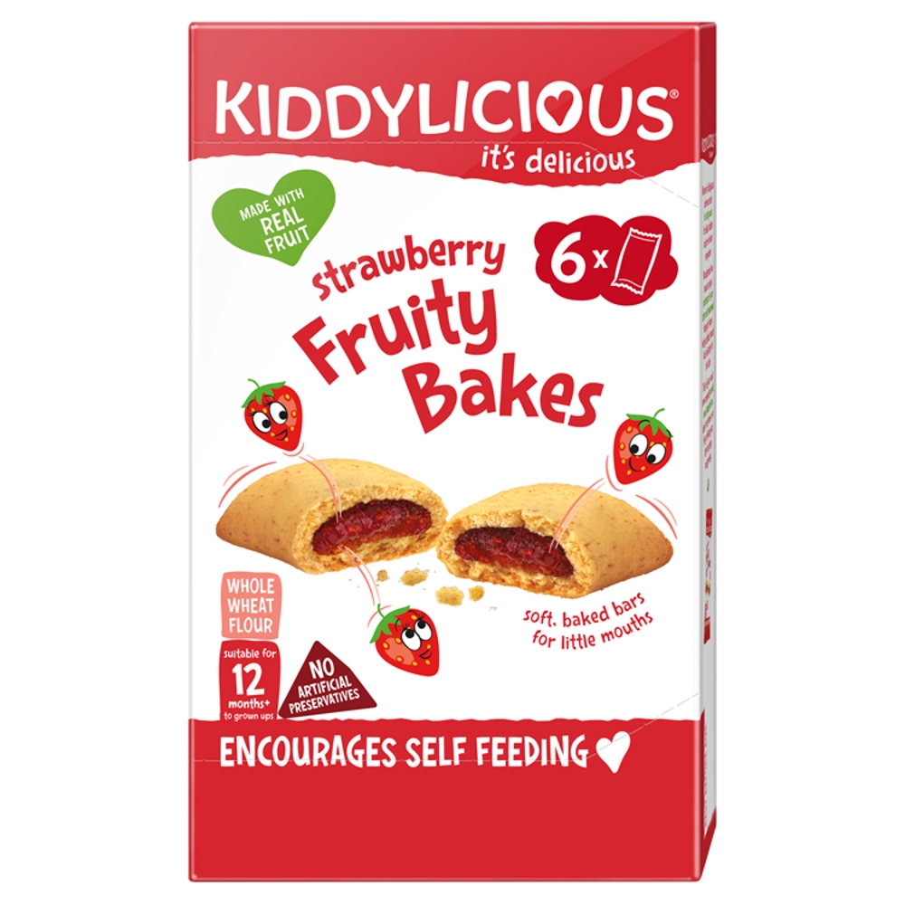 Kiddylicious koláčiky (6x22g/kra) jahoda