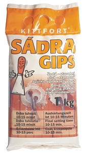 Kittfort sadra 1kg sivá stavebná