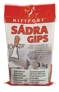 Kittfort sadra 3kg biela modelárska