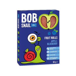 Slimák BOB pochúťka 60g jablko-čučoriedka