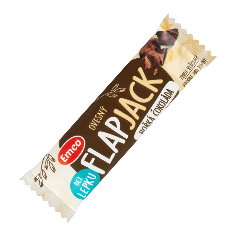 Emco Flapjack 45g horká čokoláda