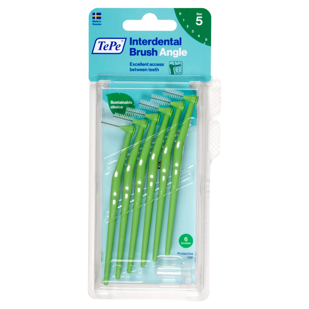 TePe medziz k 0,8mm(6ks/bli) Angle zelený
