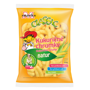 Kukuričné veľké chrumky 100g nesolené