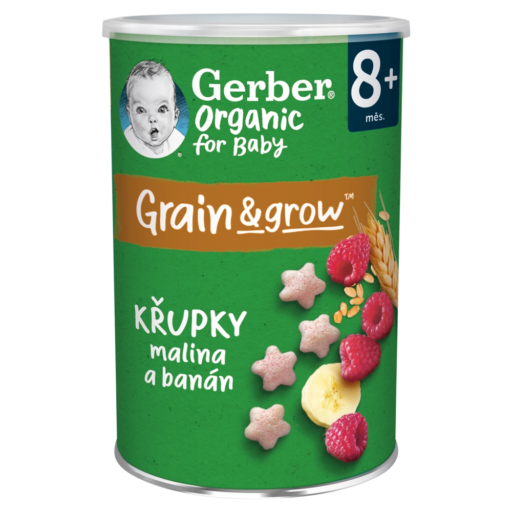GERBER Organic chrumky 35g mal ban 8m+