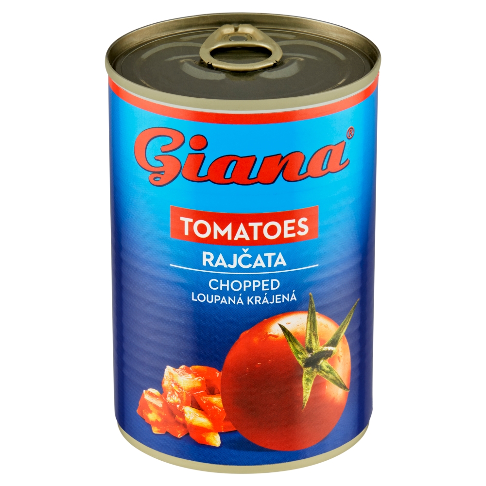 GIANA Paradajky 400g lúpaná krájaná