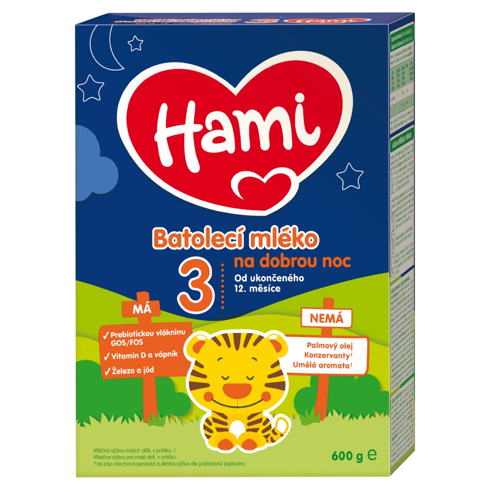 Hami batoľacie mlieko 600g dobrú noc 12m+