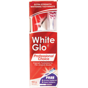 White Glo profesionál biel zub pás 150g
