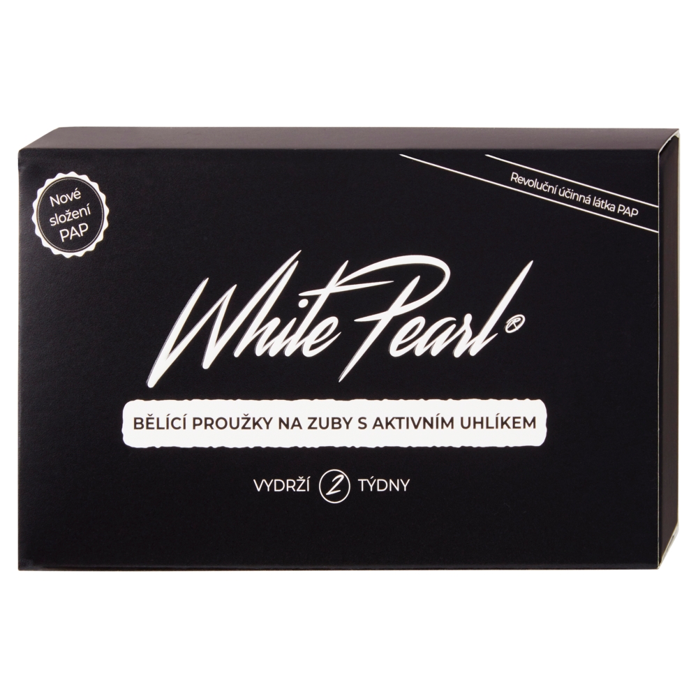 White Pearl biel prúžky (28ks/kra)Charc