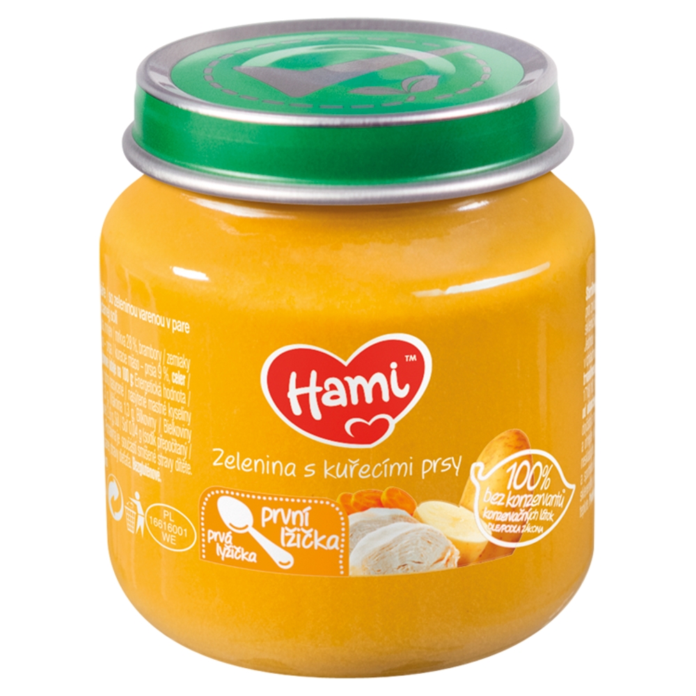 HAMI menu 125g zelenina s kuracie prsia