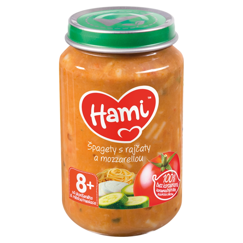Hami menu 200g špagety paradajka mozzar 8m+