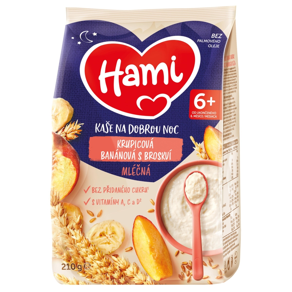 HAMI ml kaša 210g krupíc ban bros DN 6m+