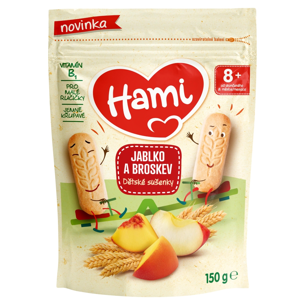 Hami sušienky 150g jablko-broskyňa 8m+