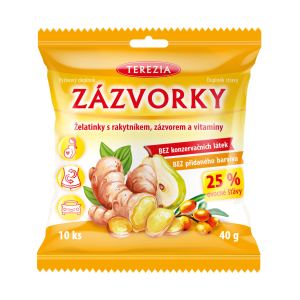 ZÁZVORKY s rakytník a zázvor 40g