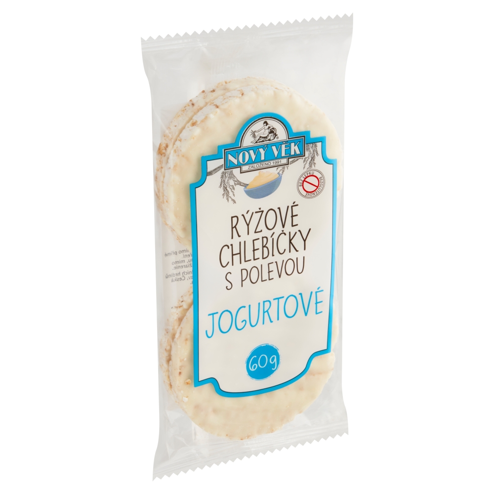 Nový Vek ryžové chlebíčky 60g jogurtové
