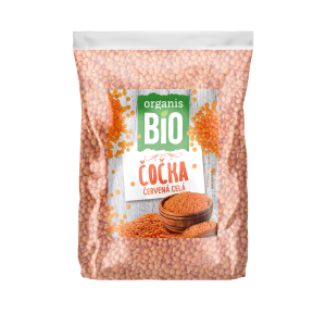 Organis BIO Červená šošovka 500g celá
