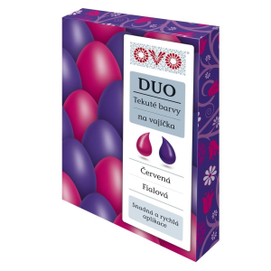 OVO tekuté farby DUO 2x20ml červ/fialová