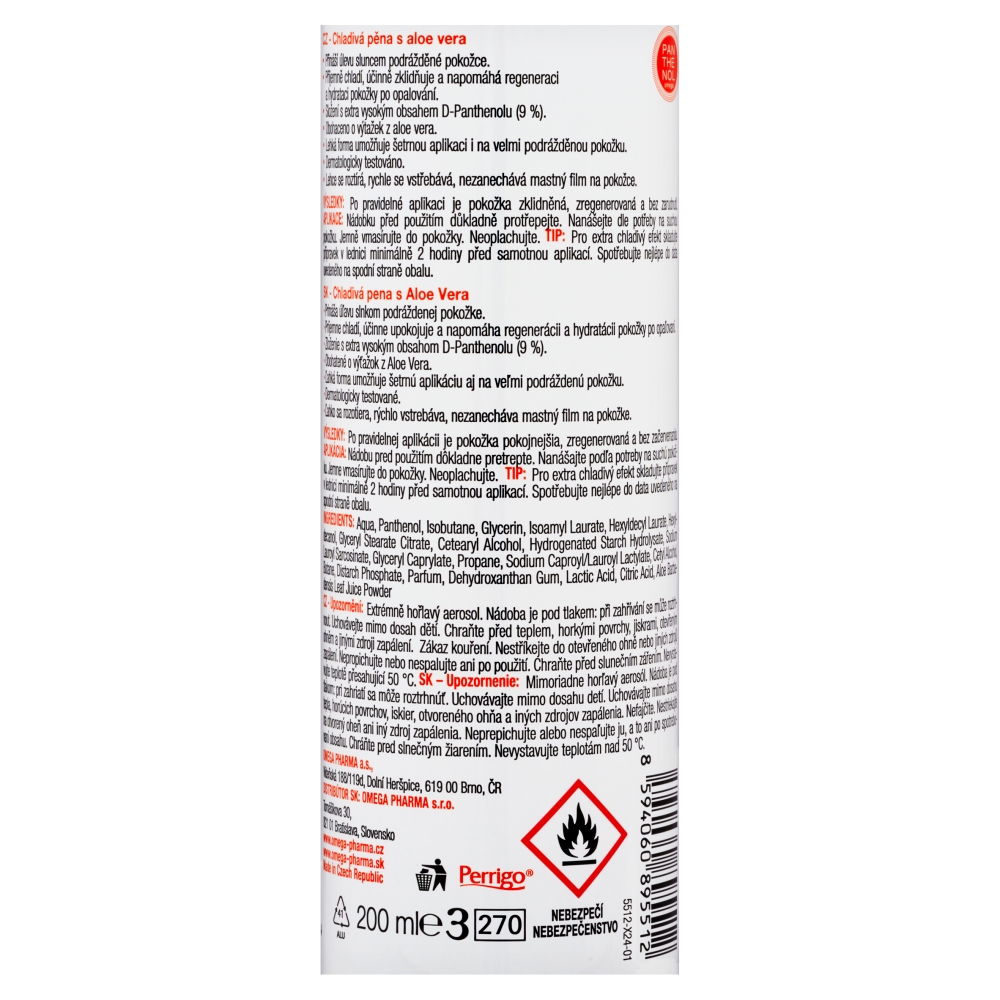 Panthenol spray 9% 200ml Aloe Vera