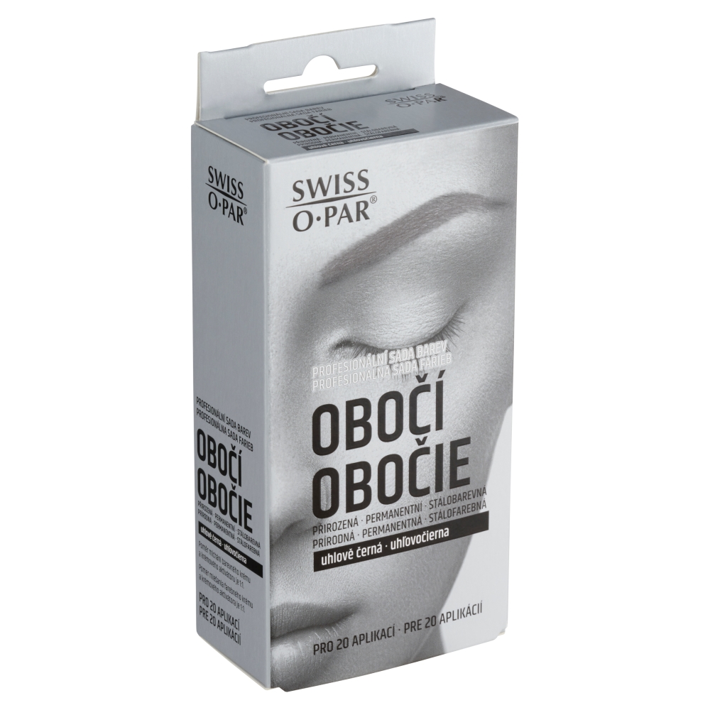 Profesionálna sada farieb na obočie čierna
