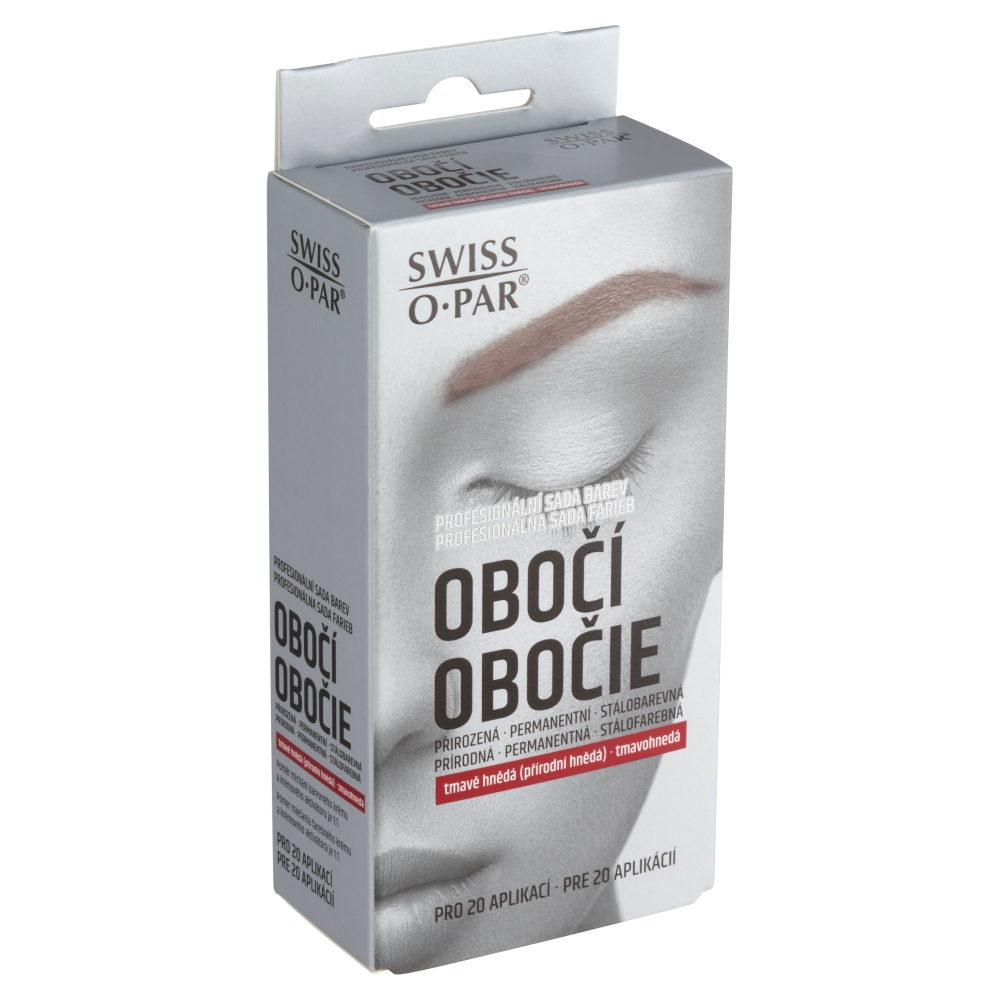 Profesionálna sada farieb na obočie hnedá