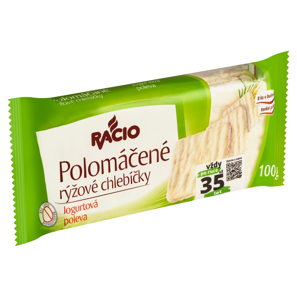 RACIO polomáčané ryž chlebíčky 100g jog