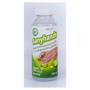Sanyhands tek mydlo 0,5l antibakt prís