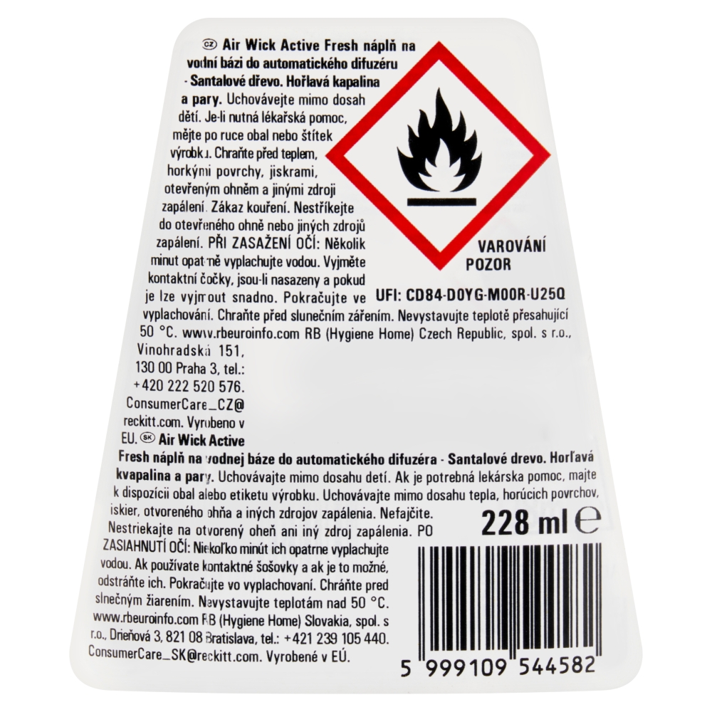 Air Wick AF náplň 228ml santalové drevo