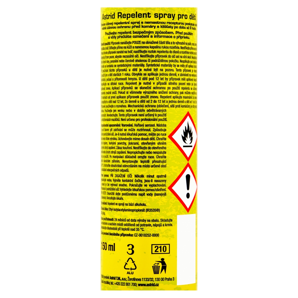 Astrid repelent sprej 150ml Kids