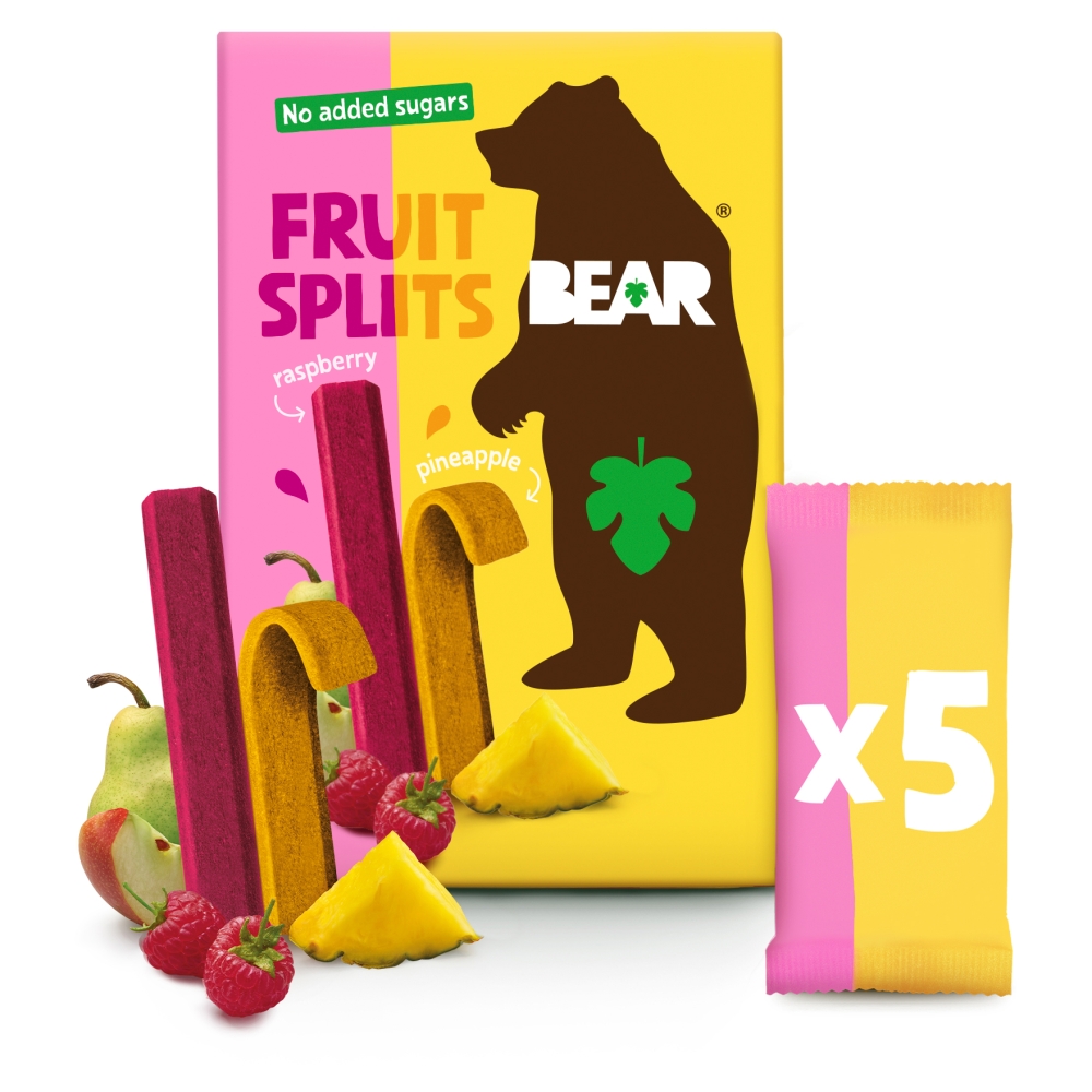 BEAR Fruit Splits (5ks/kra) malín, ananás