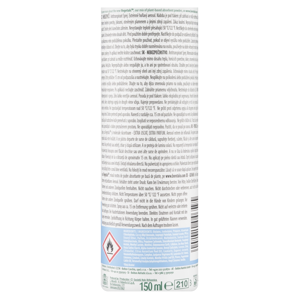 Borotalco deo spray 150ml Fresh