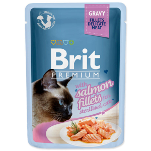 Brit Premium vrecko 85g sterilised losos