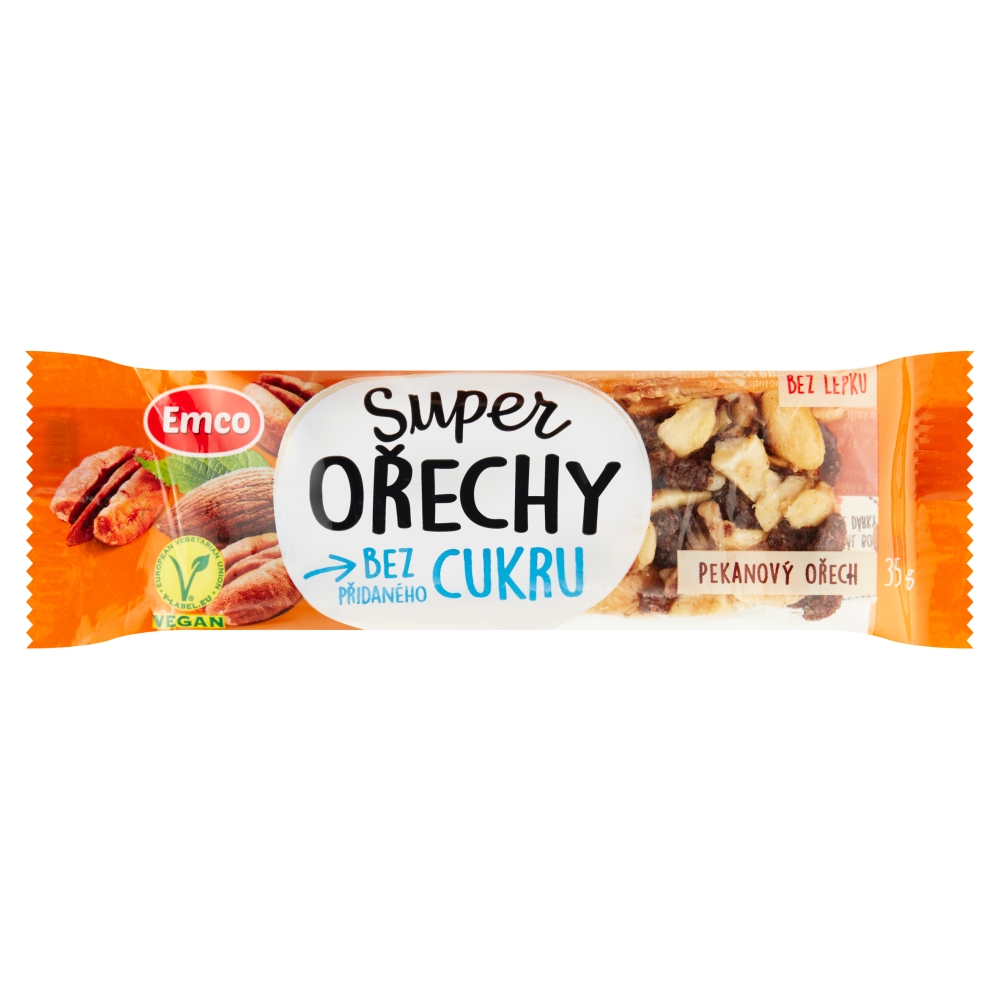 EMCO tyčinka 35g super orechy pekan