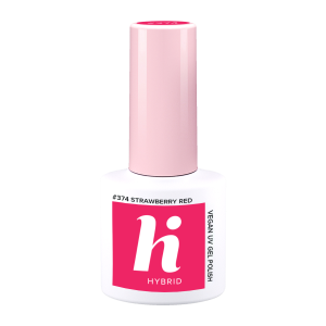 hi hybrid UV gél lak Strawberry Red 374