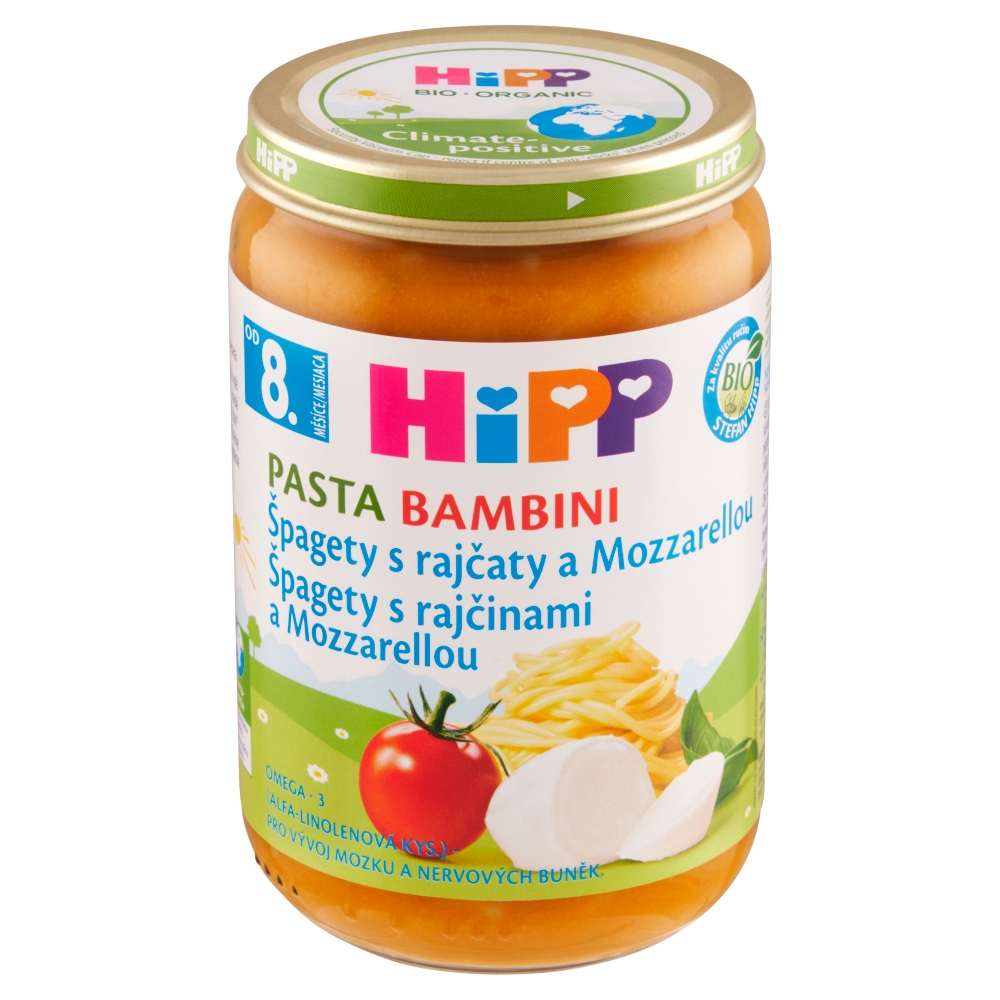HiPP menu 220g paradajka špagety mozzare 8m+