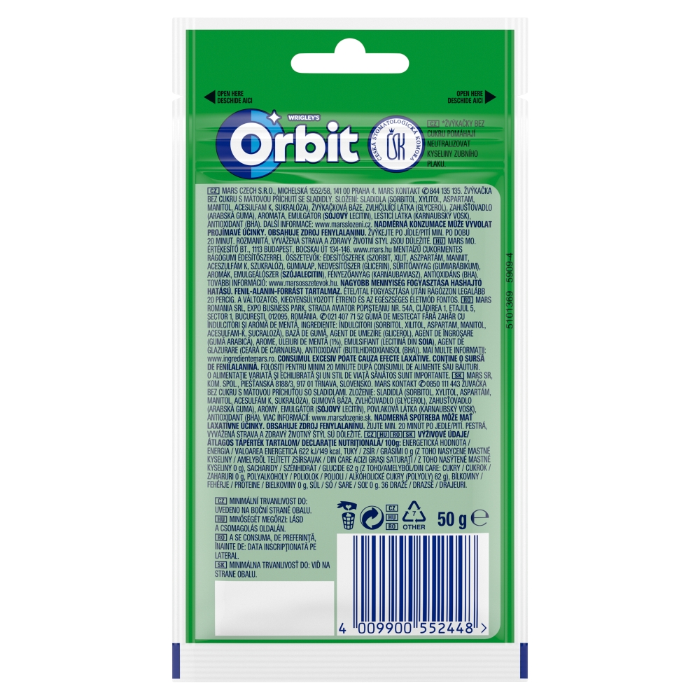 ORBIT dražé (36ks/bal) spearmint