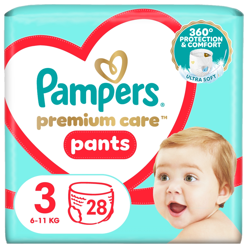Pampers Prem. nohavíc. plienky CP (28/fol)
