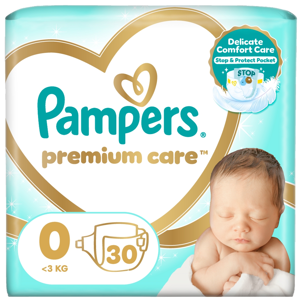 Pampers premium care S0 (30ks/fol)