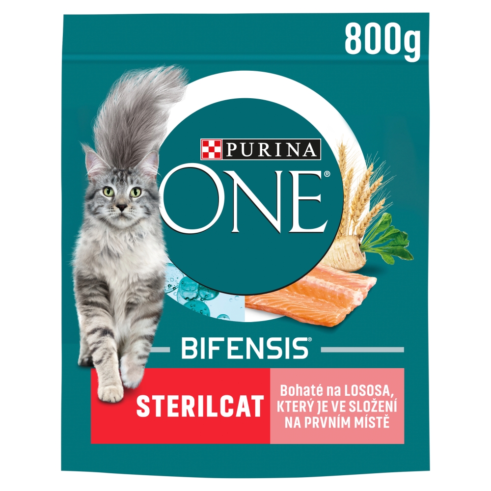 Purina ONE granule 800g sterilcat s žrebom